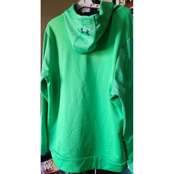 Under Armour Hoodie Mens Large Logo Pullover Flawless Loose Fit D25 Excellent - Picture 5 of 6